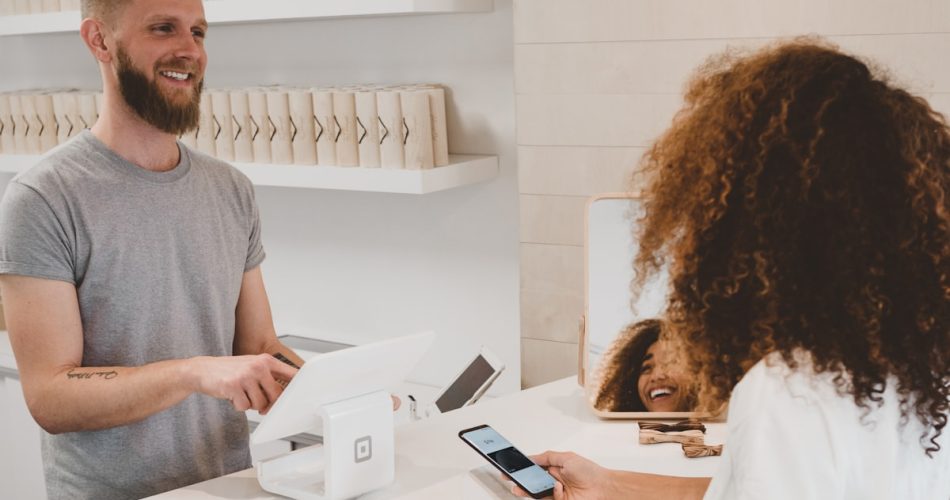 Online shopping e-commerce concept